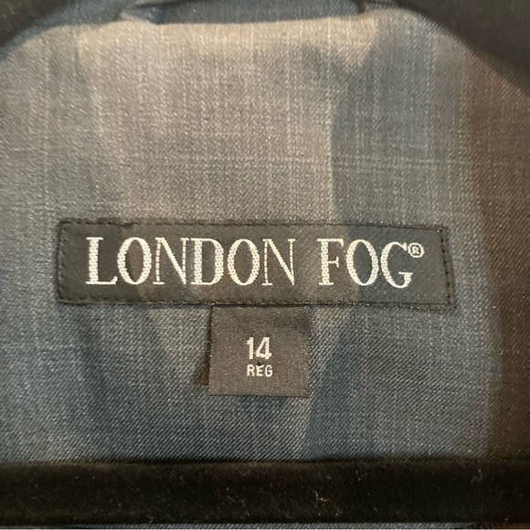LONDON  FOG Sz 14R Classic Lined Buttoned Pockets Trench Rain Coat - Picture 2 of 12